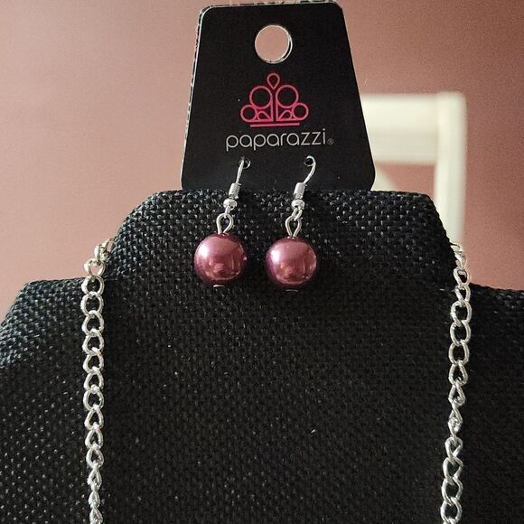 Purple and Silver Jewelry Set - Picture 3 of 6